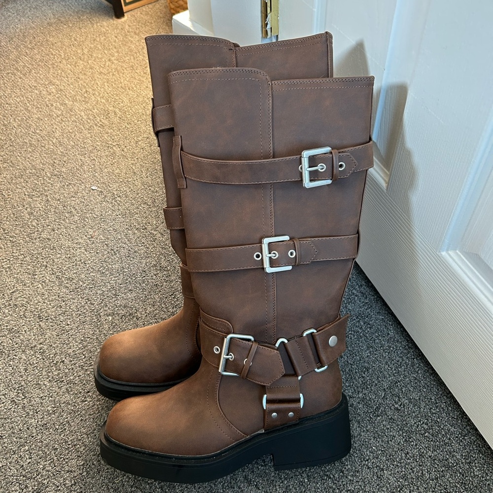 ASOS Brown knee high boot
